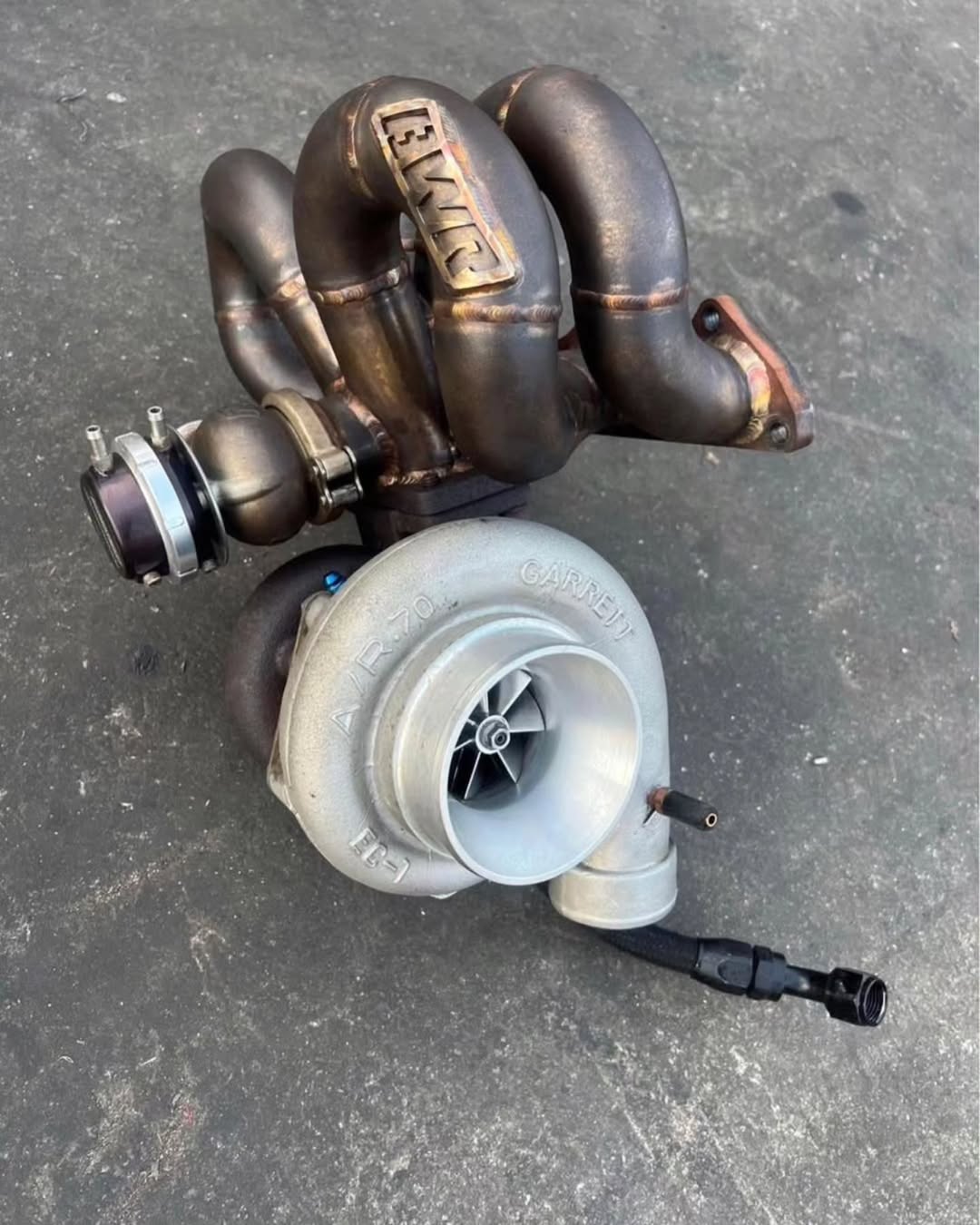 5472181471096730760.jpg BWR ram horn manifold turbo smart 45 mm waist gate tail blow off valve - Image 1