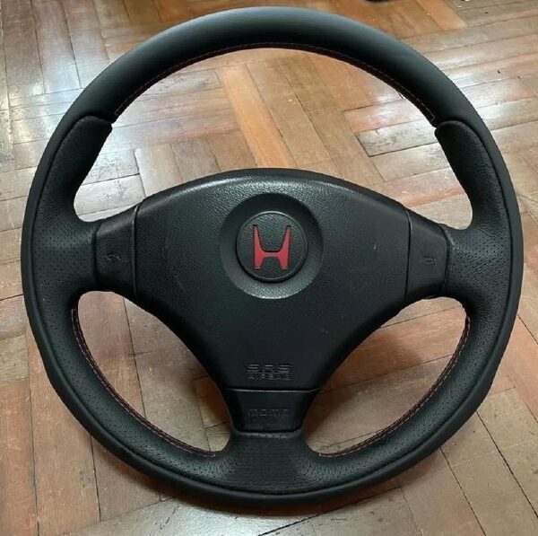 EK9 Momo SRS Steering Wheel JDM CIVIC Type R CTR Red stitching EK 96-00 EK4