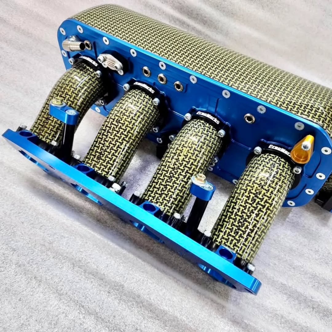 5472377935785748704.jpg H-Weave Carbon Kevlar Pracworks K-series Intake Manifold - Image 1