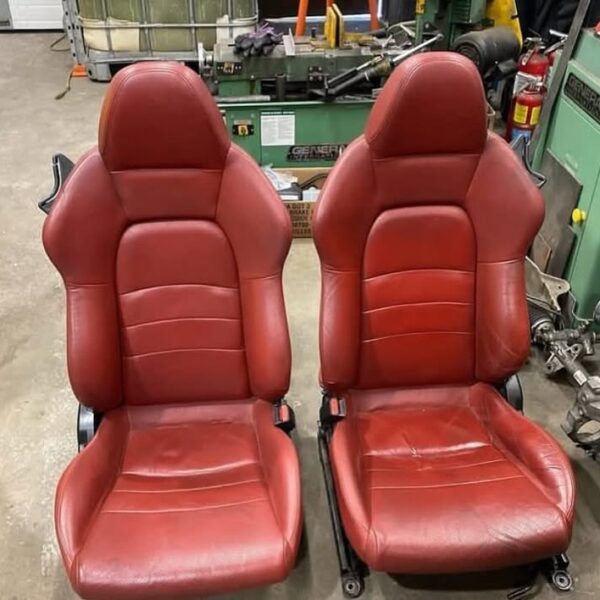Original red AP2 seats with rails