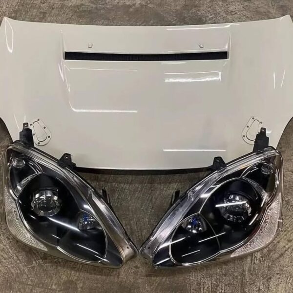 Fresh Set of 04/05 Facelift EP3R HID Headlights, and a Shift Sports FRP Aero Vented Hood